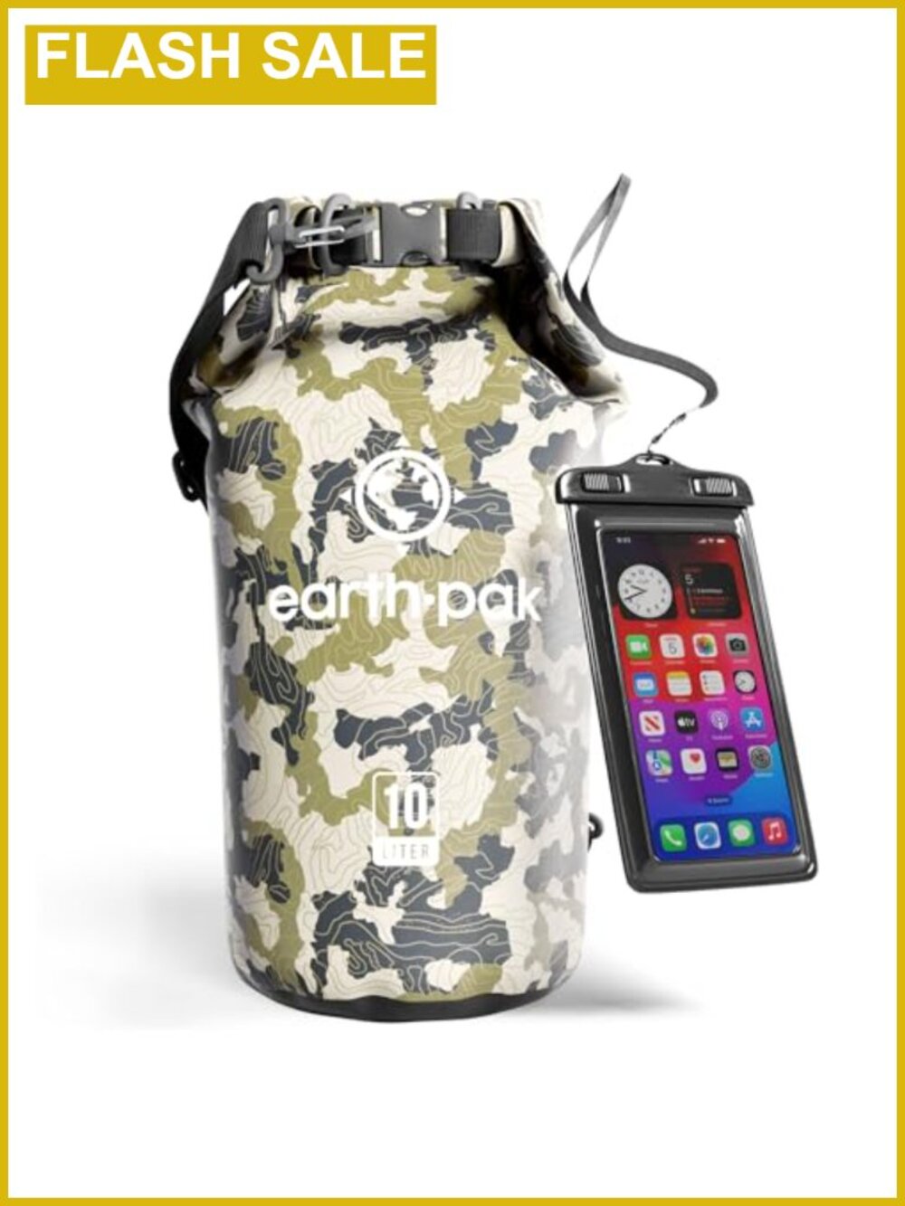 Waterproof Dry Bag Backpack Roll Top 10L PVC Shoulder Strap Kayak